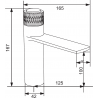 Mexen Zero+ baterie pentru chiuvetă, Neagră/Aurie - 71600-75