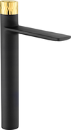 Mexen Zero+ baterie de chiuvetă înaltă, negru/auriu - 71610-75