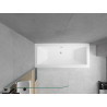 Mexen Cube cadă dreptunghiulară 170 x 80 cm cu mască și paravan cu un singur panou 75 cm, transparent, crom