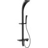 Mexen Sonic falon kívüli zuhanykészlet esőztetővel és csappal, fekete - 78110-70