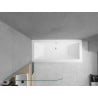 Mexen Cube cadă dreptunghiulară 170 x 80 cm cu carcasă și paravan cu 1 panou de 80 cm, transparent, crom - 550517080X9008010100