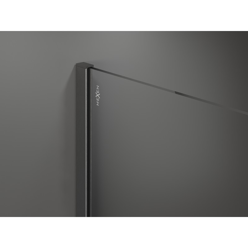 Mexen Kioto panou de duș Walk-in 100 x 85 cm, transparent, gri armă periat - 800-100-202-66-00-085