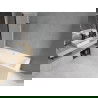 Mexen Cube cadă dreptunghiulară 170 x 80 cm cu panouri si paravan cu 2 aripi 100 cm, transparent, Neagră - 550517080X9010027000