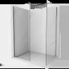 Mexen Kioto perete de duș Walk-in 170 x 90 cm, transparent, gun gray periat - 800-170-202-66-00-090