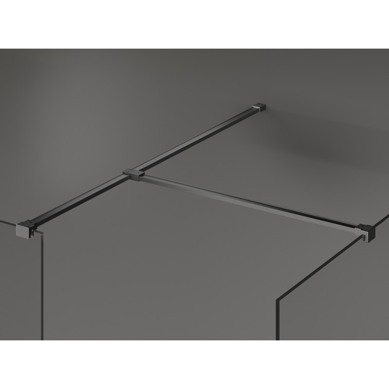 Mexen Kioto Walk-in zuhanyfal 150 x 95 cm, átlátszó, gun metal - 800-150-202-95-00-095