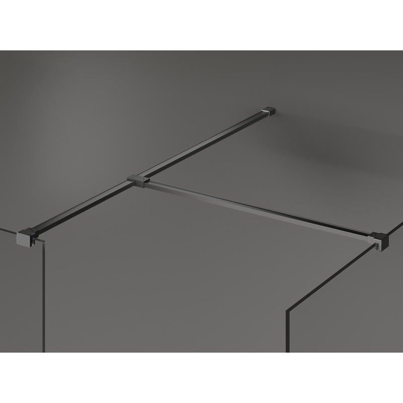 Mexen Kioto panou de duș Walk-in 160 x 115 cm, transparent, gun metal - 800-160-202-95-00-115