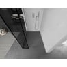 Mexen Kioto perete de duș Walk-in 90 x 30 cm, ramă neagră, crom - 800-090-212-01-70-030
