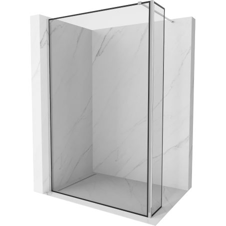 Mexen Kioto Şiancă prynică Walk-in 100 x 30 cm, model negru, crom - 800-100-212-01-70-030