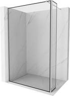 Mexen Kioto Walk-in zuhanyfal 120 x 30 cm, fekete minta, króm - 800-120-212-01-70-030