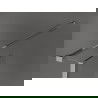 Mexen Kioto perete de duș Walk-in 100 x 40 cm, model negru, crom - 800-100-212-01-70-040