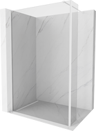 Mexen Kioto paravan de duş Walk-in 90 x 40 cm, transparent, alb - 800-090-212-20-00-040