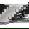 Mexen Kioto perete de duș Walk-in 160 x 40 cm, model negru, alb - 800-160-212-20-70-040