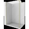 Mexen Kioto perete de duș Walk-in 100 x 30 cm, transparent, aurie - 800-100-212-50-00-030