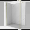 Mexen Kioto perete dus Walk-in 125 x 30 cm, transparent, auriu - 800-125-212-50-00-030