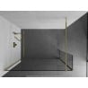 Mexen Kioto Perete duș Walk-in 135 x 30 cm, transparent, auriu - 800-135-212-50-00-030