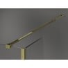 Mexen Kioto Perete duș Walk-in 135 x 30 cm, transparent, auriu - 800-135-212-50-00-030