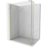 Mexen Kioto Walk-in zuhanyfal 155 x 30 cm, átlátszó, arany - 800-155-212-50-00-030