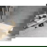 Mexen Cubik cadă dreptunghiulară 150 x 70 cm cu panouri si paravan cu 1 aripă 70 cm, transparent, Neagră - 550315070X9007017000