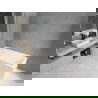 Mexen Cubik cadă dreptunghiulară 150 x 70 cm cu panouri si paravan cu 1 aripă 80 cm, transparent, Crom - 550315070X9008010100