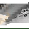 Mexen Cubik cadă dreptunghiulară 150 x 70 cm cu panouri si paravan cu 1 aripă 80 cm, transparent, Crom - 550315070X9008010100