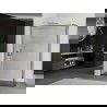Mexen Kioto perete de duș Walk-in 120 x 40 cm, model negru, auriu - 800-120-212-50-70-040