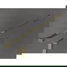 Mexen Kioto paravan de duș Walk-in 100 x 40 cm, model negru, auriu - 800-100-212-50-70-040