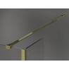 Mexen Kioto Walk-in zuhanyfal 160 x 40 cm, fekete keret, arany - 800-160-212-50-70-040