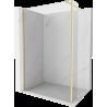 Mexen Kioto perete duș Walk-in 100 x 30 cm, transparent, aur periat - 800-100-212-55-00-030