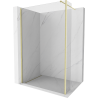 Mexen Kioto perete de duș Walk-in 145 x 30 cm, transparent, auriu periat - 800-145-212-55-00-030