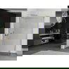 Mexen Kioto perete de duș Walk-in 155 x 40 cm, transparent, aurit periat - 800-155-212-55-00-040