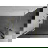 Mexen Kioto perete de duș Walk-in 110 x 40 cm, model negru, finisaj auriu periat - 800-110-212-55-70-040