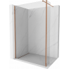 Mexen Kioto panou de duş Walk-in 115 x 30 cm, transparent, aur roz - 800-115-212-60-00-030