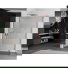 Mexen Kioto perete de dus Walk-in 155 x 40 cm, transparent, aur roz - 800-155-212-60-00-040