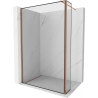 Mexen Kioto perete de dus Walk-in 110 x 40 cm, model negru, aur roz - 800-110-212-60-70-040
