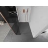 Mexen Kioto perete duş Walk-in 100 x 30 cm, transparent, cupru periat - 800-100-212-65-00-030