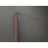Mexen Kioto perete duş Walk-in 100 x 30 cm, transparent, cupru periat - 800-100-212-65-00-030