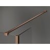 Mexen Kioto perete duş Walk-in 100 x 30 cm, transparent, cupru periat - 800-100-212-65-00-030