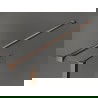 Mexen Kioto Walk-in zuhanyfal 105 x 40 cm, áttetsző, kefélt réz - 800-105-212-65-00-040