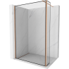 Mexen Kioto Walk-in zuhanyfal 150 x 30 cm, fekete minta, rozsdamentes acél - 800-150-212-65-70-030