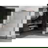 Mexen Kioto perete de duș Walk-in 120 x 40 cm, model negru, cupru periat - 800-120-212-65-70-040