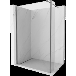 Mexen Kioto perete duș Walk-in 180 x 30 cm, transparent, gri metalizat periat - 800-180-212-66-00-030