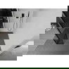 Mexen Kioto Walk-in zuhanyfal 90 x 40 cm, fekete mintával, gun gray kefélt - 800-090-212-66-70-040