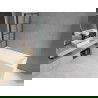 Mexen Cubik cadă dreptunghiulară 150 x 70 cm cu căptușeală și paravan cu 1 canat de 80 cm, model negru - 550315070X9308017077