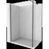 Mexen Kioto perete de duș Walk-in 135 x 30 cm, transparent, negru - 800-135-212-70-00-030