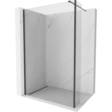 Mexen Kioto perete duș Walk-in 150 x 40 cm, transparent, negru - 800-150-212-70-00-040