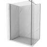 Mexen Kioto perete de duș Walk-in 95 x 40 cm, transparent, metal pistol - 800-095-212-95-00-040
