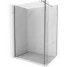 Mexen Kioto Walk-in zuhanyfal 130 x 40 cm, átlátszó, gun metal - 800-130-212-95-00-040