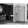 Mexen Kioto perete de duș Walk-in 120 x 30 cm, cadru negru, metal pistol - 800-120-212-95-70-030