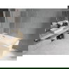Cadă dreptunghiulară Mexen Cubik 160 x 70 cm cu panou și paravan cu 3 aripi 120 cm, transparent, crom - 550316070X9012030100