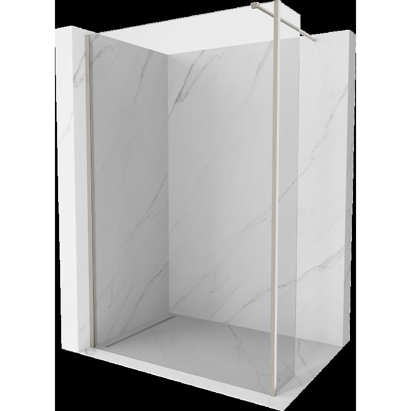 Mexen Kioto perete pentru dus Walk-in 110 x 30 cm, transparent, nickel periat - 800-110-212-97-00-030